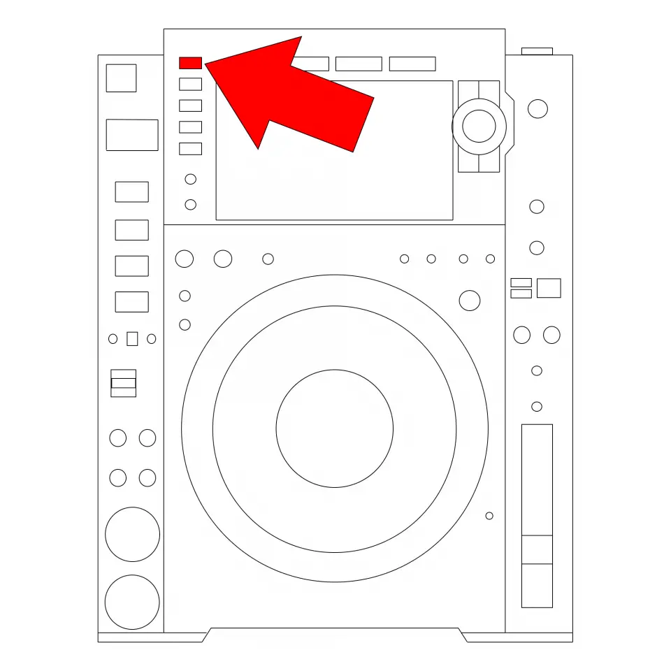 Rekordbox button on CDJ 2000 NXS 2