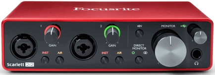 Focusrite Scarlett 2i2 sound card