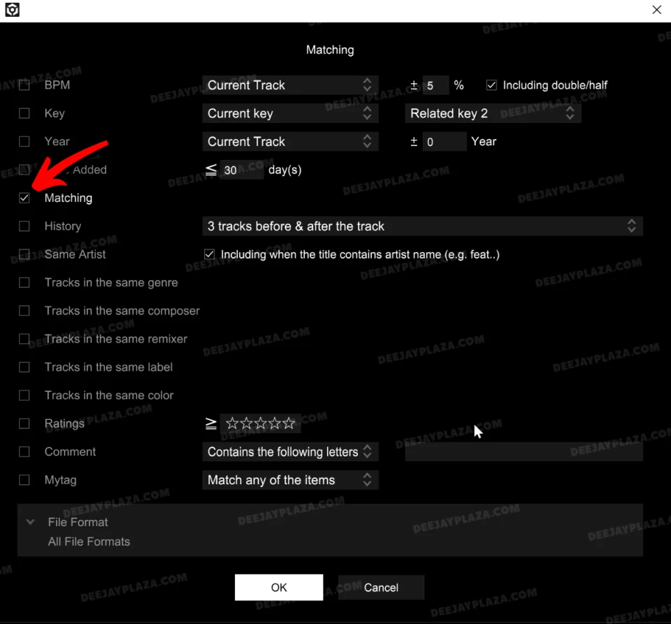 settings screen related tracks