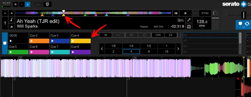 Hot Cues in Serato